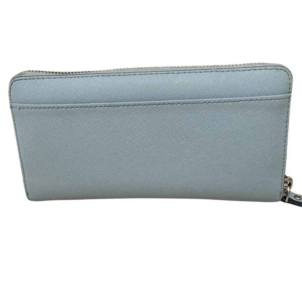Kate Spade Laurel Way Neda Wallet Cloudcover Zip Around Wallet Dusty Blue